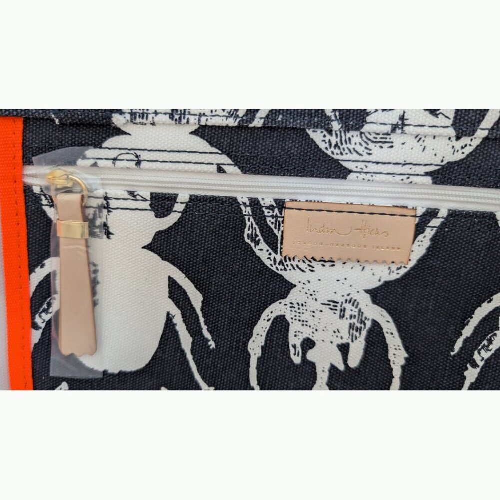 NWOT India Hicks Eleuthera Beetle Canvas Tote - Carry-All - Picture 3 of 5